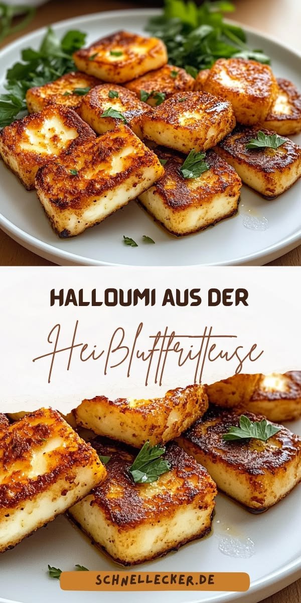 Halloumi aus der Heißluftfritteuse – Knusprig und in wenigen Minuten fertig