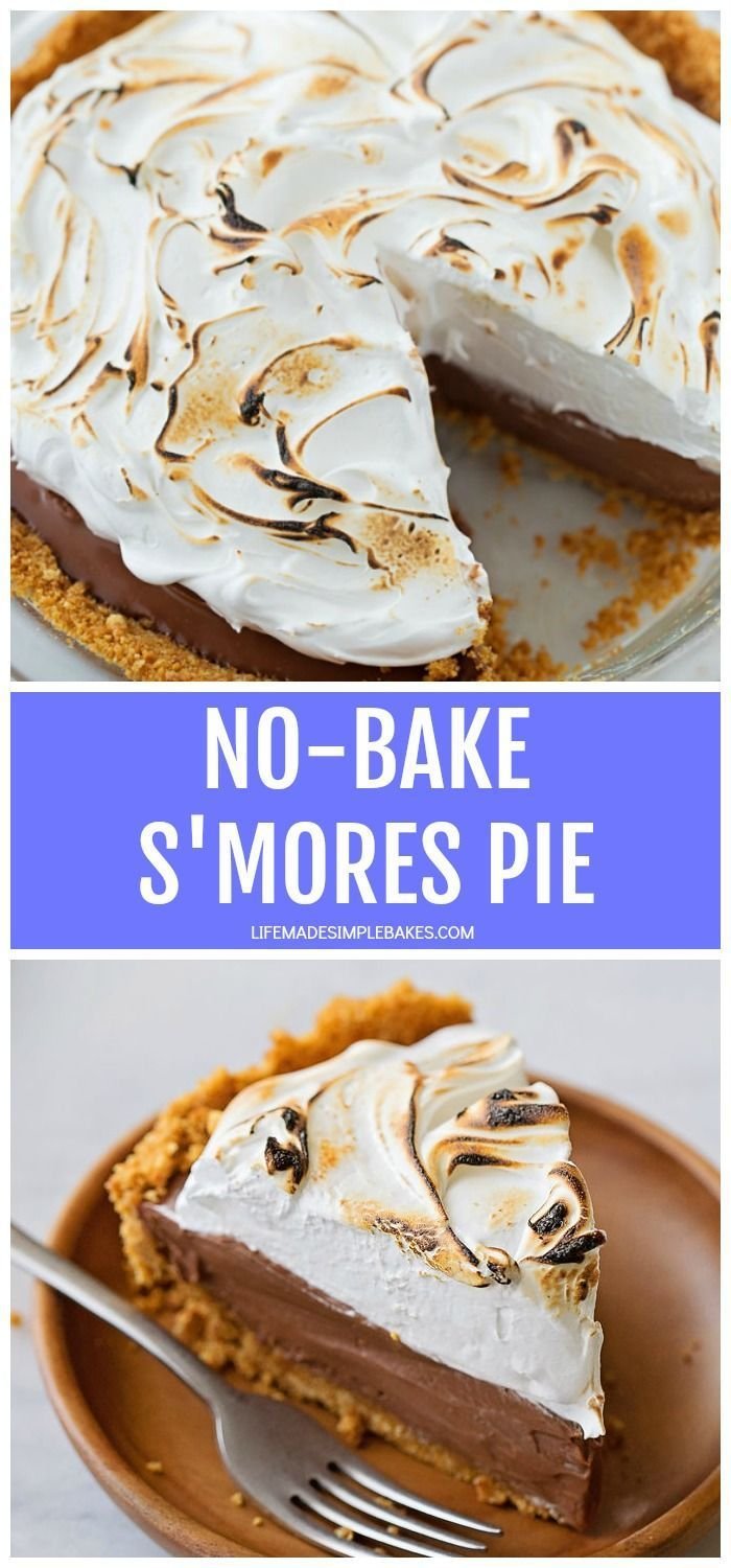 No Bake S'mores Pie