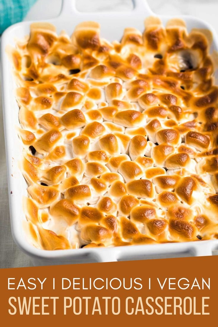 Vegan Sweet Potato Casserole with Marshmallows