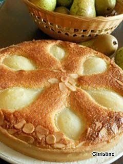 Tarte aux poires à la frangipane