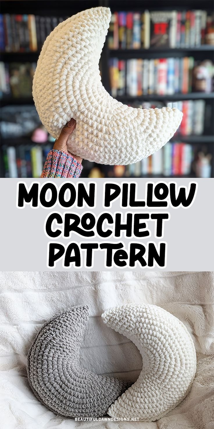 Moon Pillow Crochet Pattern