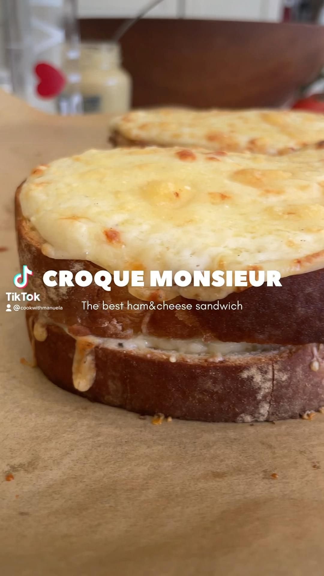 Cuisiner avec Manuela : Comment faire un Croque Monsieur - le meilleur sandwich au jambon et fromage