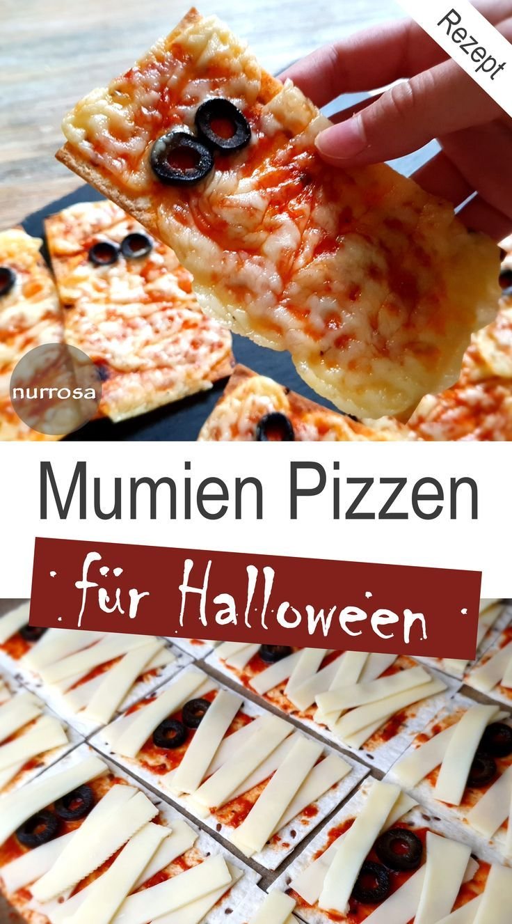 Mumien Pizzen – Rezept für Halloween