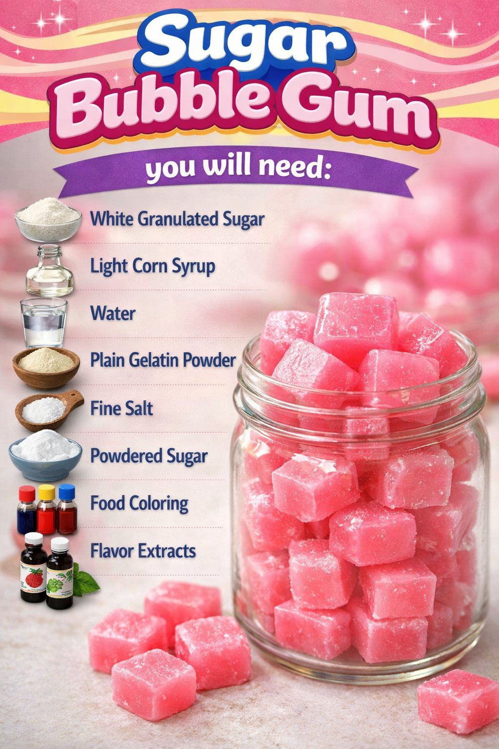 Making Your Own Sugar Bubble Gum