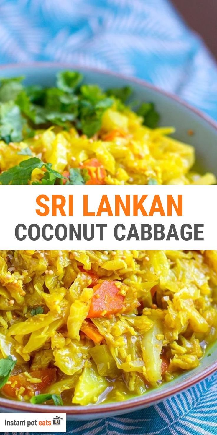 Sri Lankan Inspired Instant Pot Cabbage