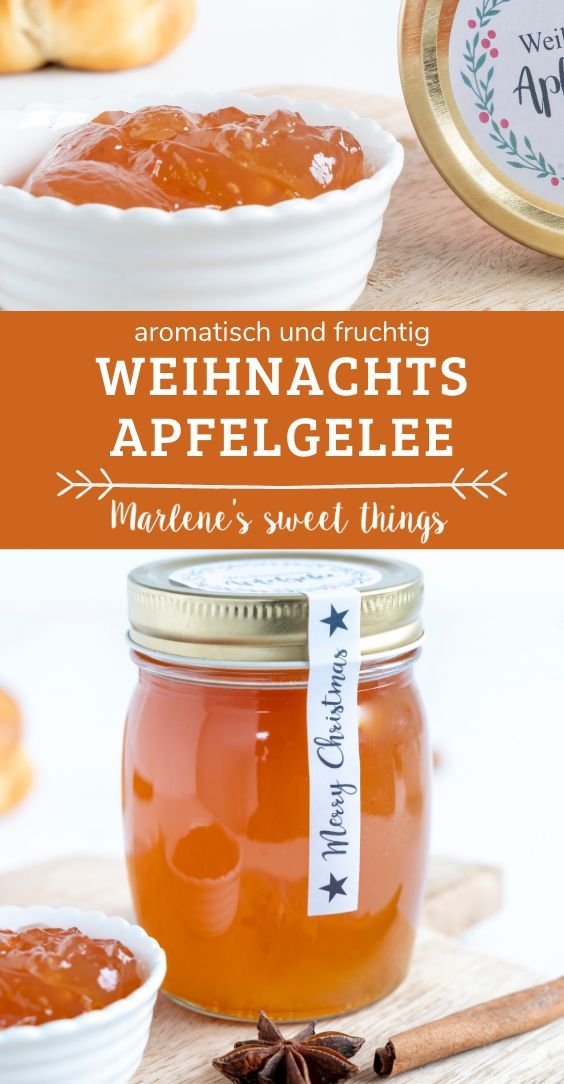 Weihnachts-Apfelgelee als Geschenk