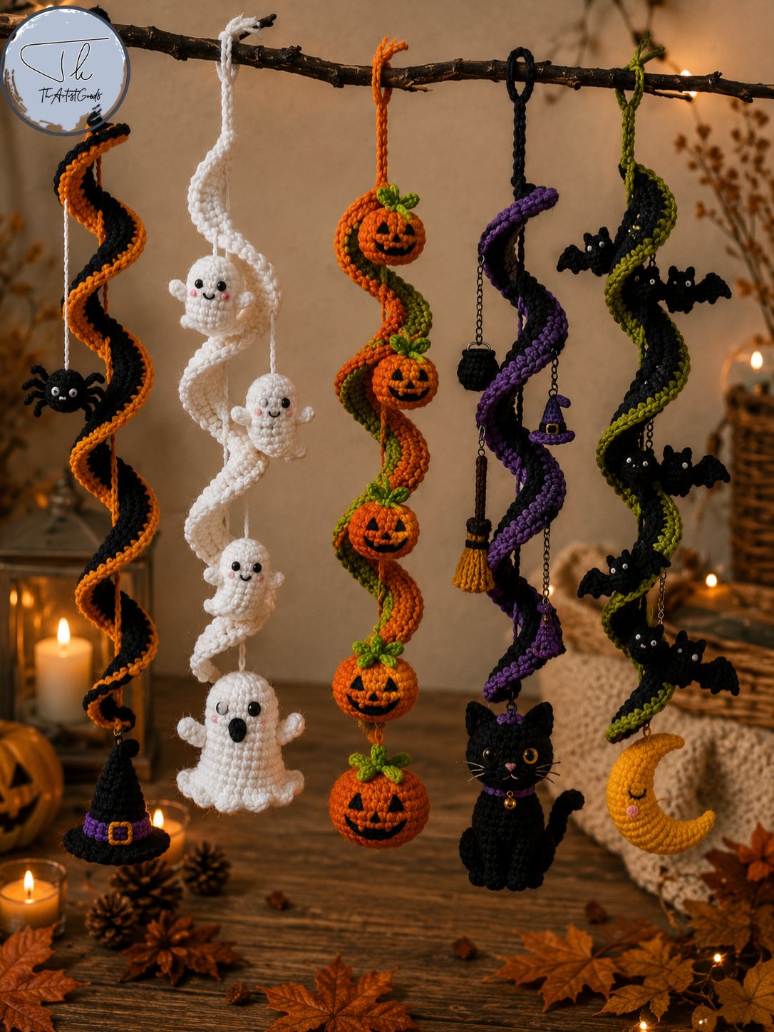 Crochet Hanging Halloween Decor Ideas