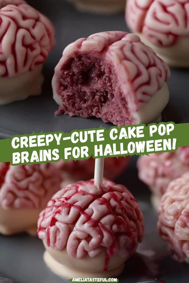 Cake Pop Brains – Spooky & Sweet Halloween Treats