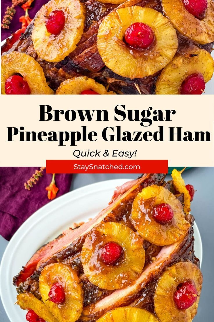 Baked Ham With Brown Sugar and Pineapple