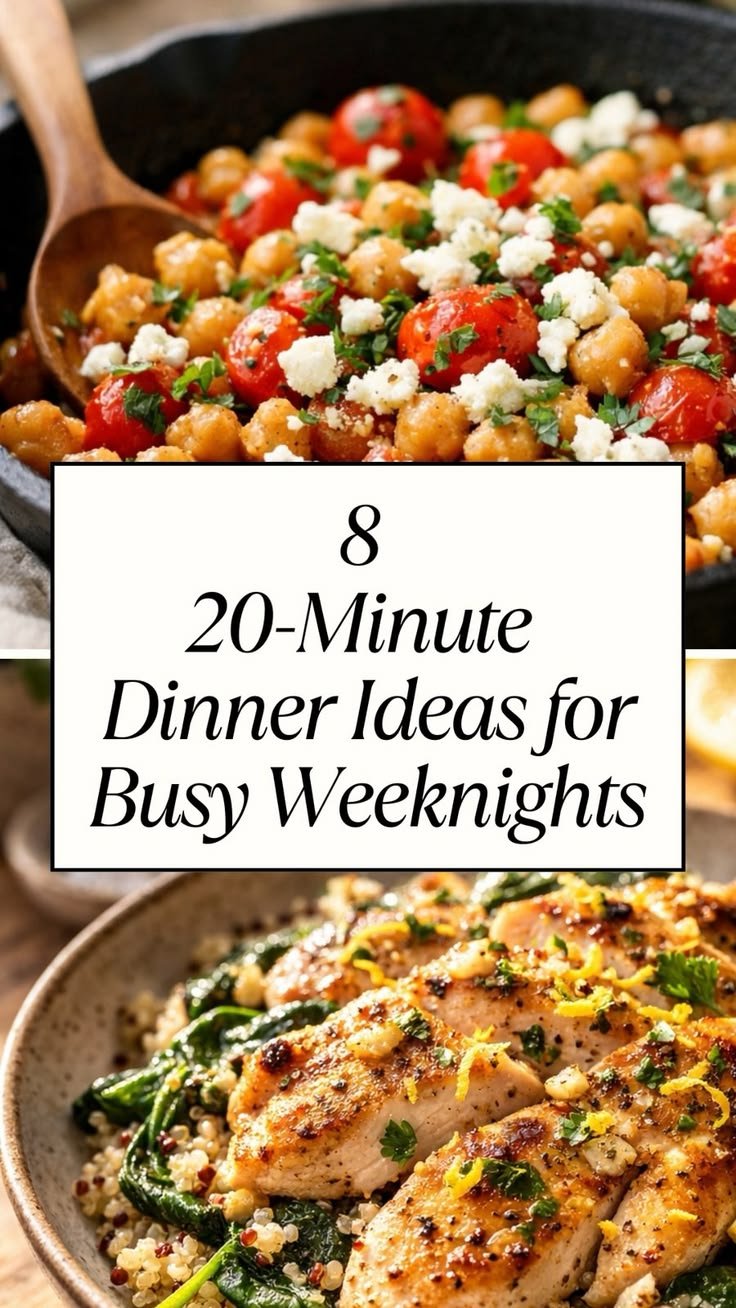 8 Healthy 20-Minute Dinner Ideas for Busy Weeknights