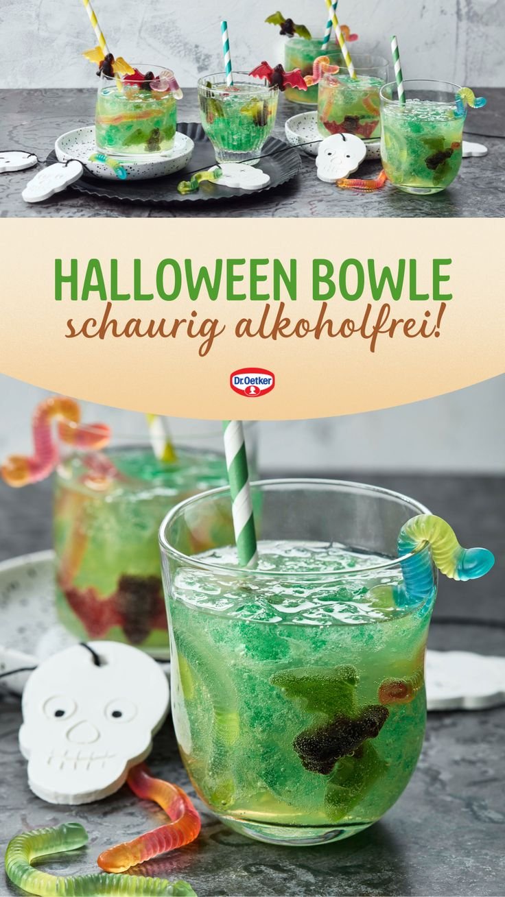 Halloween Bowle alkoholfrei für die Halloween Party I Beste Halloween Rezepte 2024