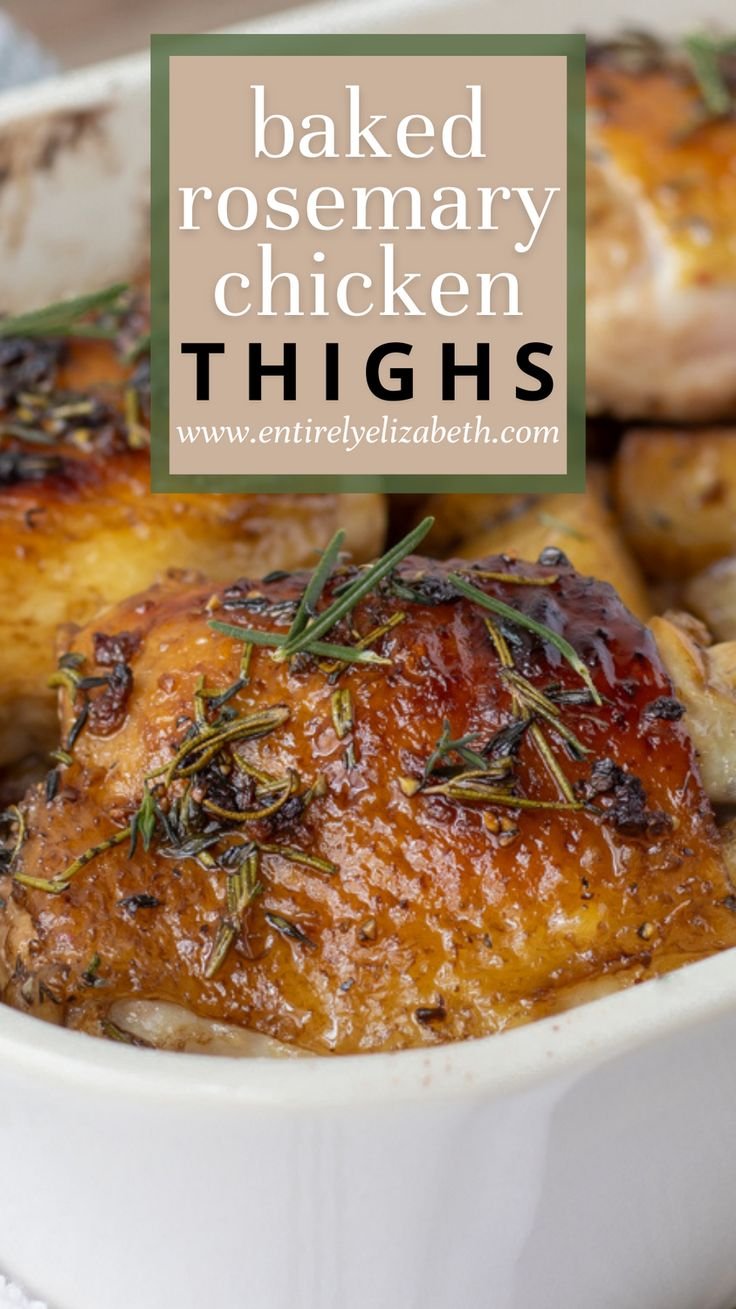 Baked Rosemary Chicken Thighs
