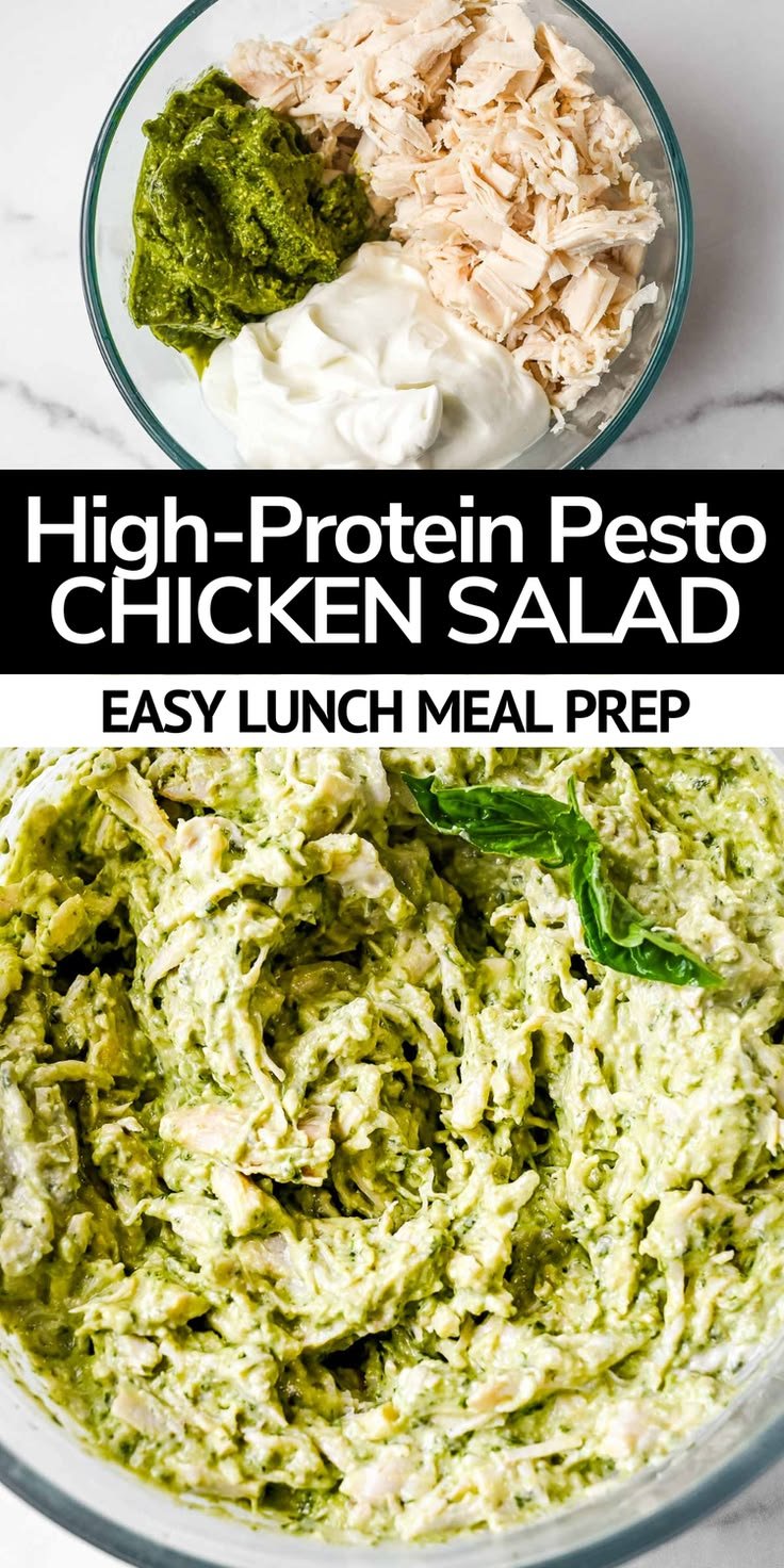 Easy Pesto Chicken Salad