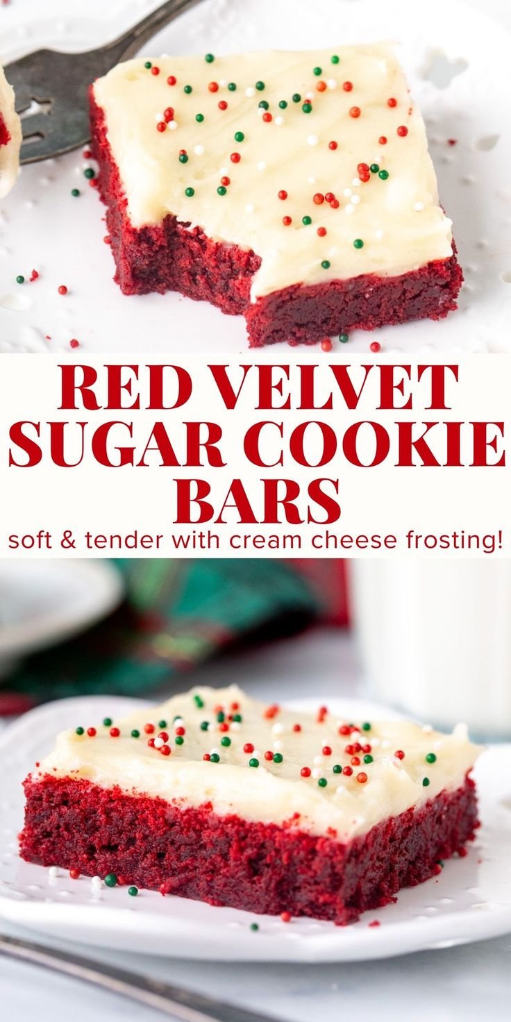 Red Velvet Cookie Bars
