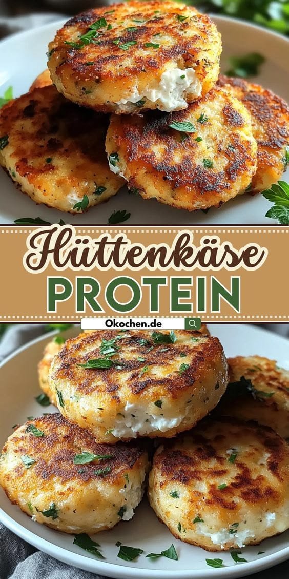 Proteinreiche Hüttenkäse-Taler – einfache und leckere Snacks