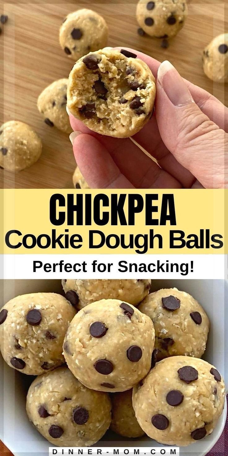 Chickpea Cookie Dough Balls