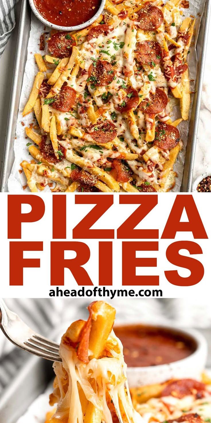Baked Pizza Fries