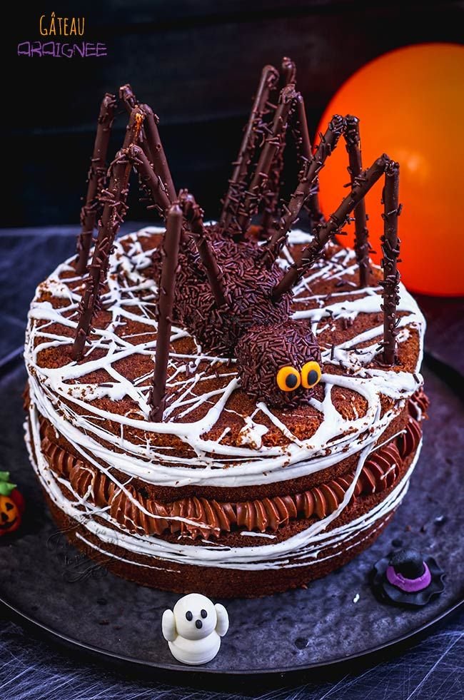 Gâteau araignée pour Halloween