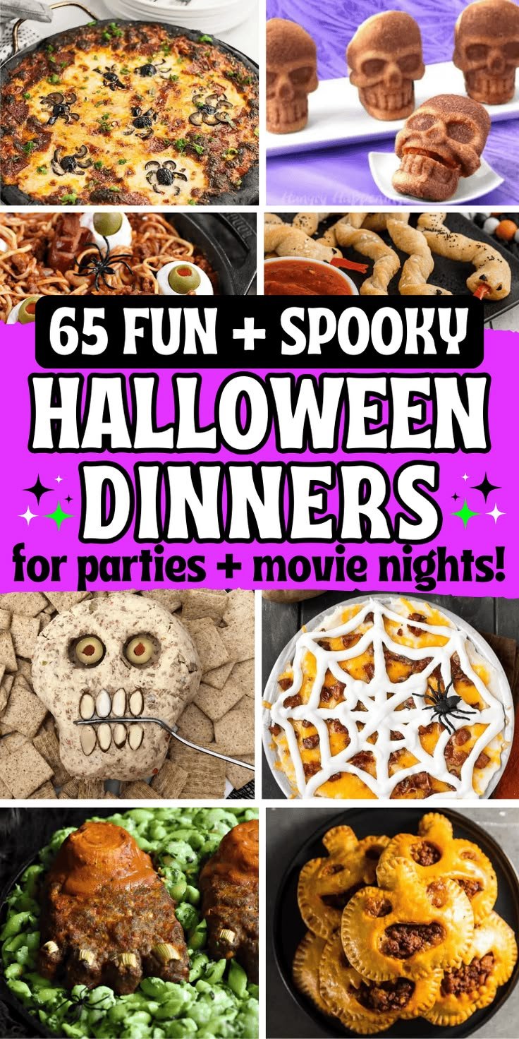 65 Fun Spooky Dinner Ideas (creepy Halloween party food recipes!)