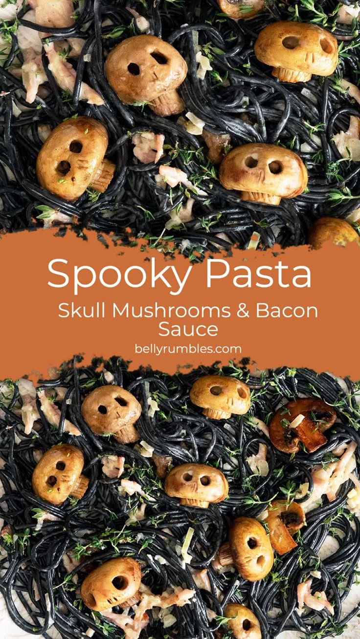 Spooky Pasta for Halloween | Skull pasta, Spooky pasta dinner, Halloween dinner