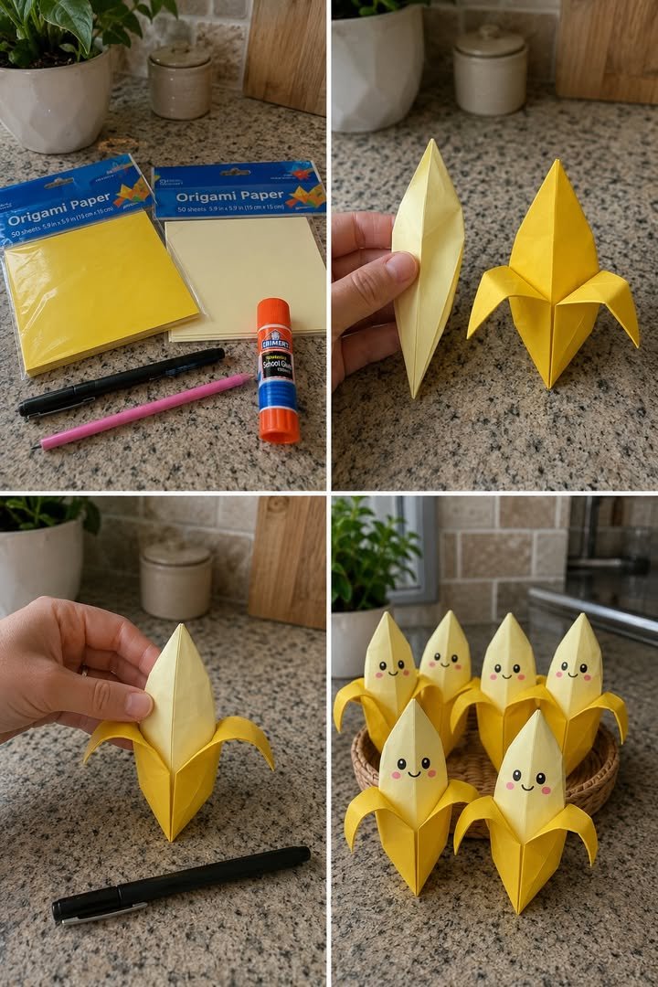 DIY Cute Origami Banana
