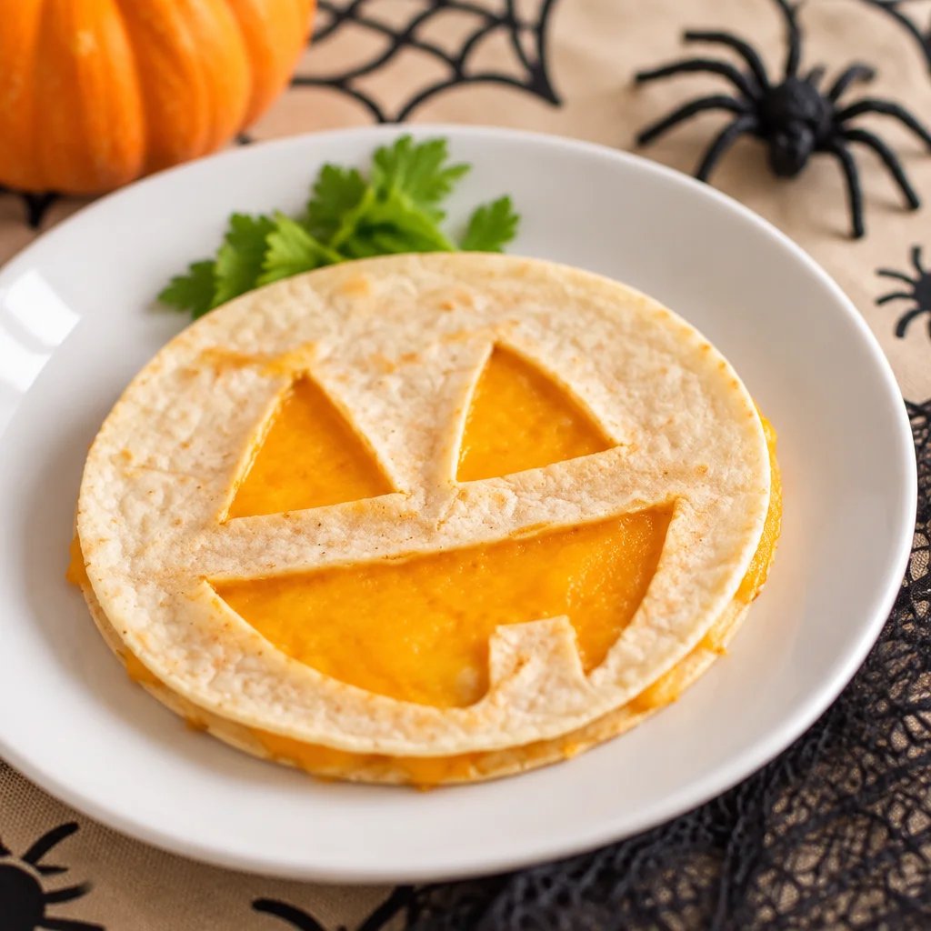Jack o’ Lantern Breakfast Quesadillas