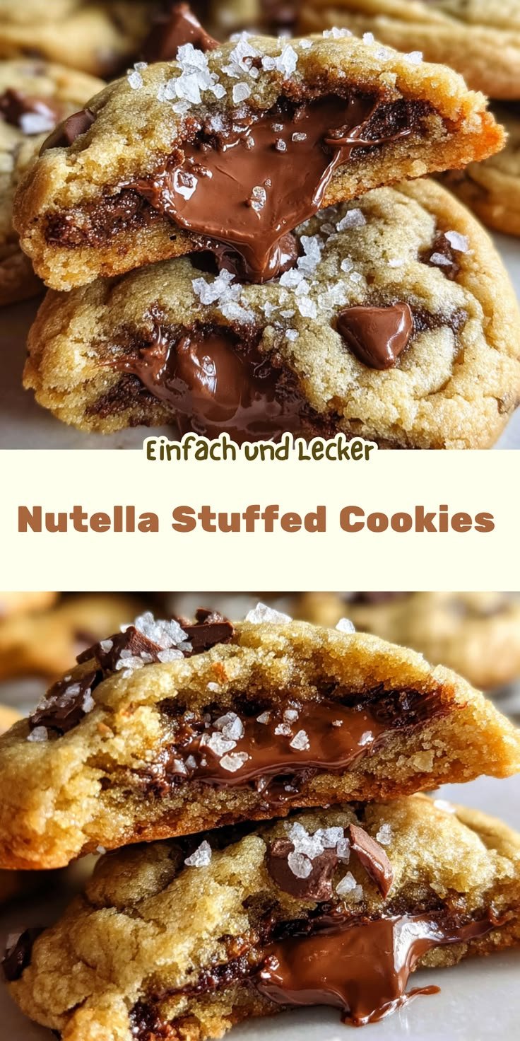 Unwiderstehliche Nutella Stuffed Cookies – Für Naschkatzen ein Muss!