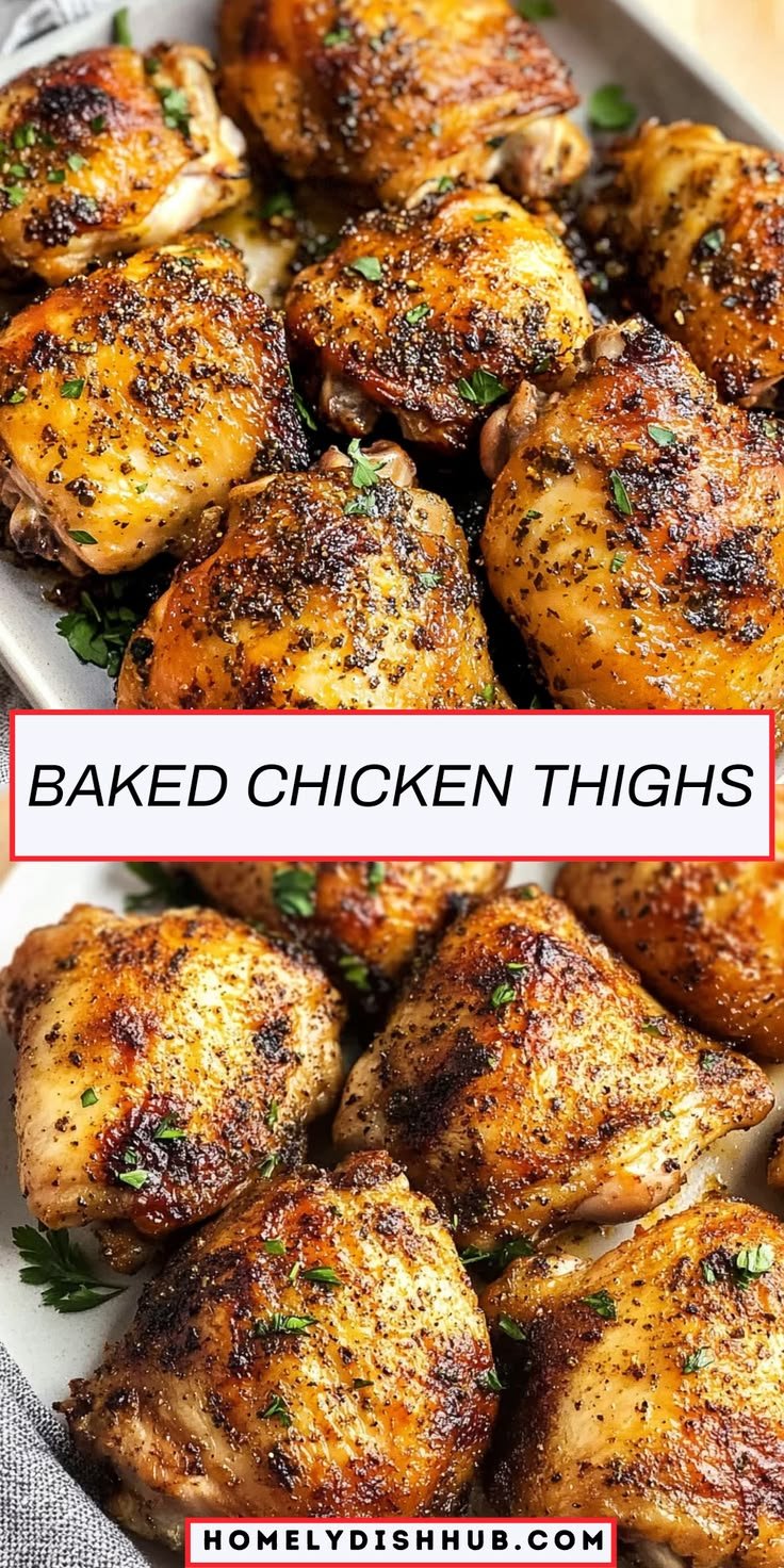 Oven Baked Chicken Thighs for a Simple, Comforting Family Dinner
