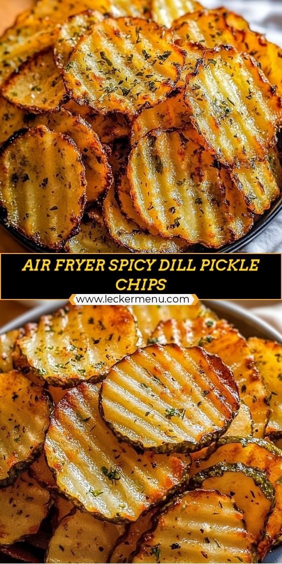 Crispy and Spicy Dill Pickle Chips