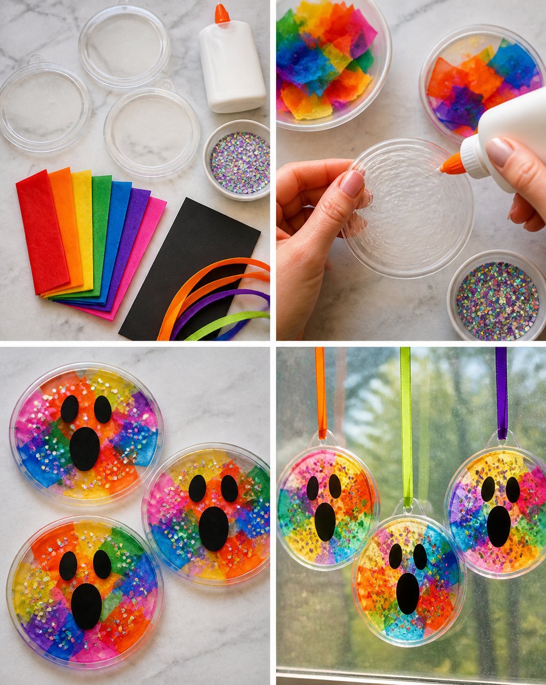 Rainbow Ghost Window Suncatchers