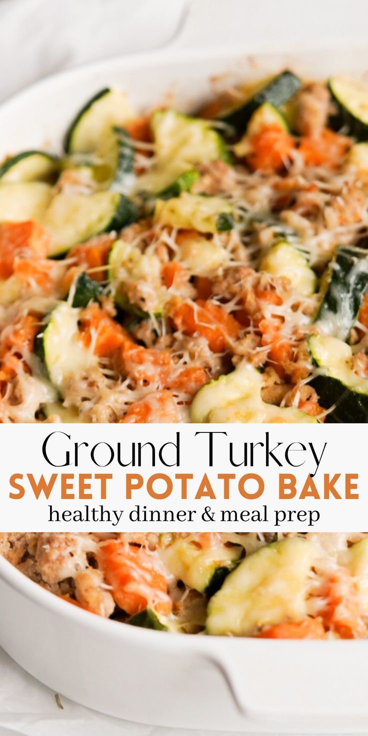 Ground Turkey Sweet Potato Casserole - Easy & Healthy Dinner Idea!