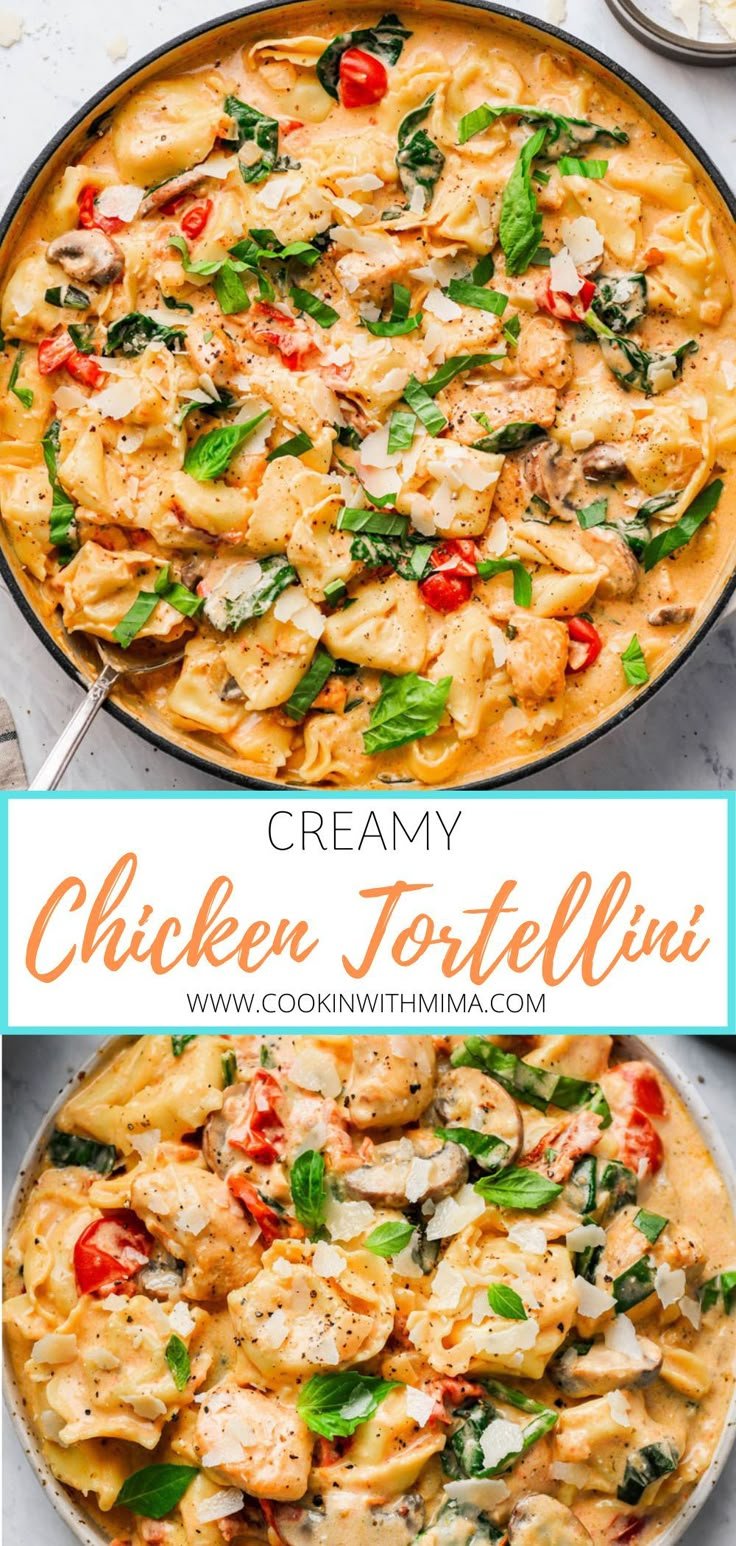 Creamy Tortellini Chicken Pasta