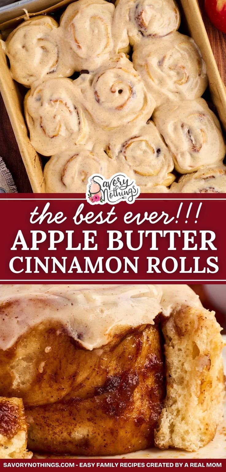 Apple Butter Cinnamon Rolls