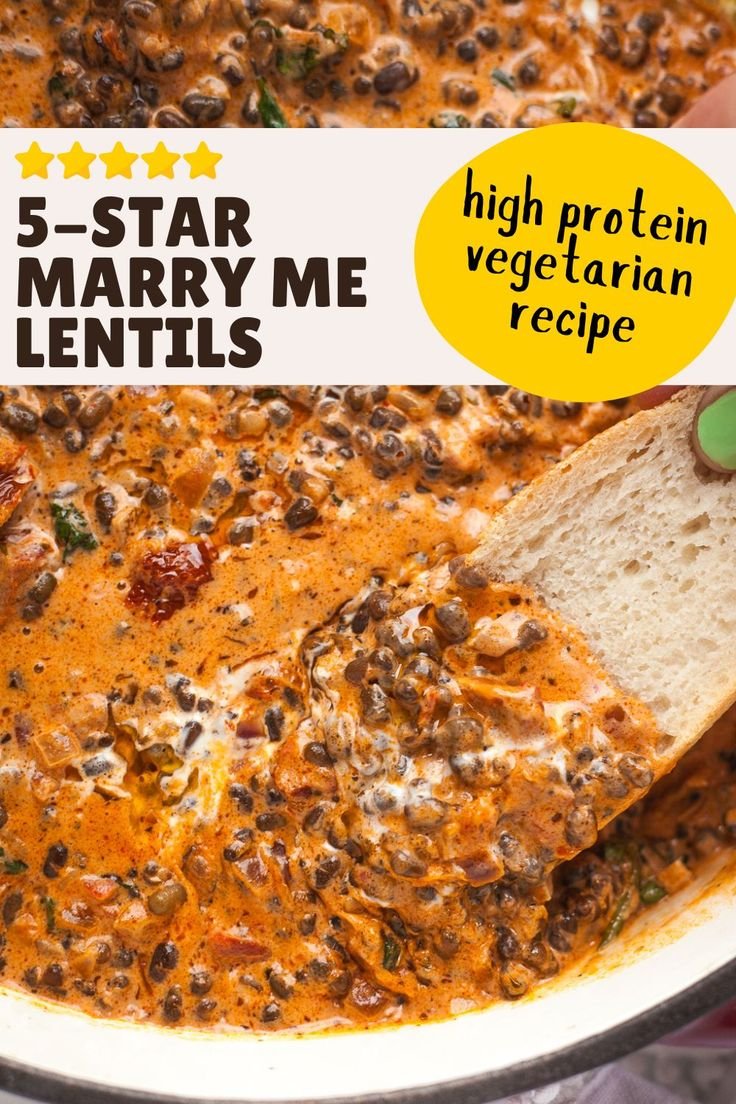 Viral "Marry Me" Lentils 😍 A Dreamy High Protein Lentil Recipe!
