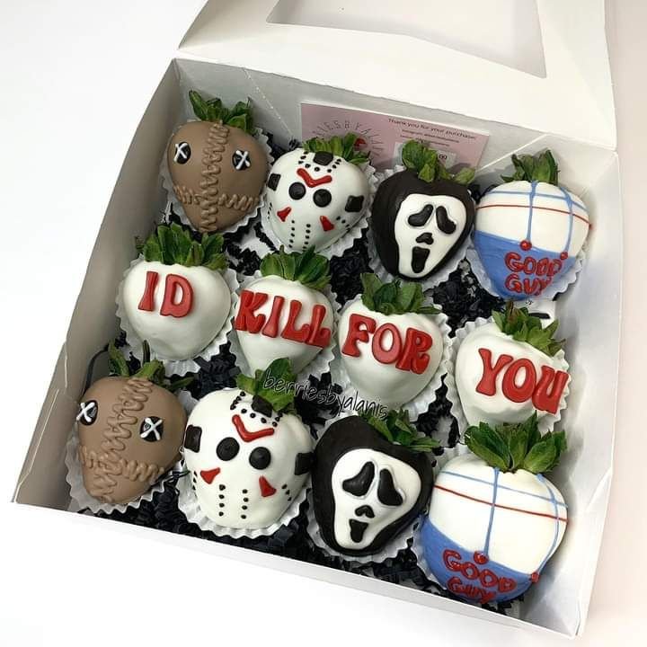 Login | Ghost face strawberries, Ghostface strawberries, Michael myers strawberries