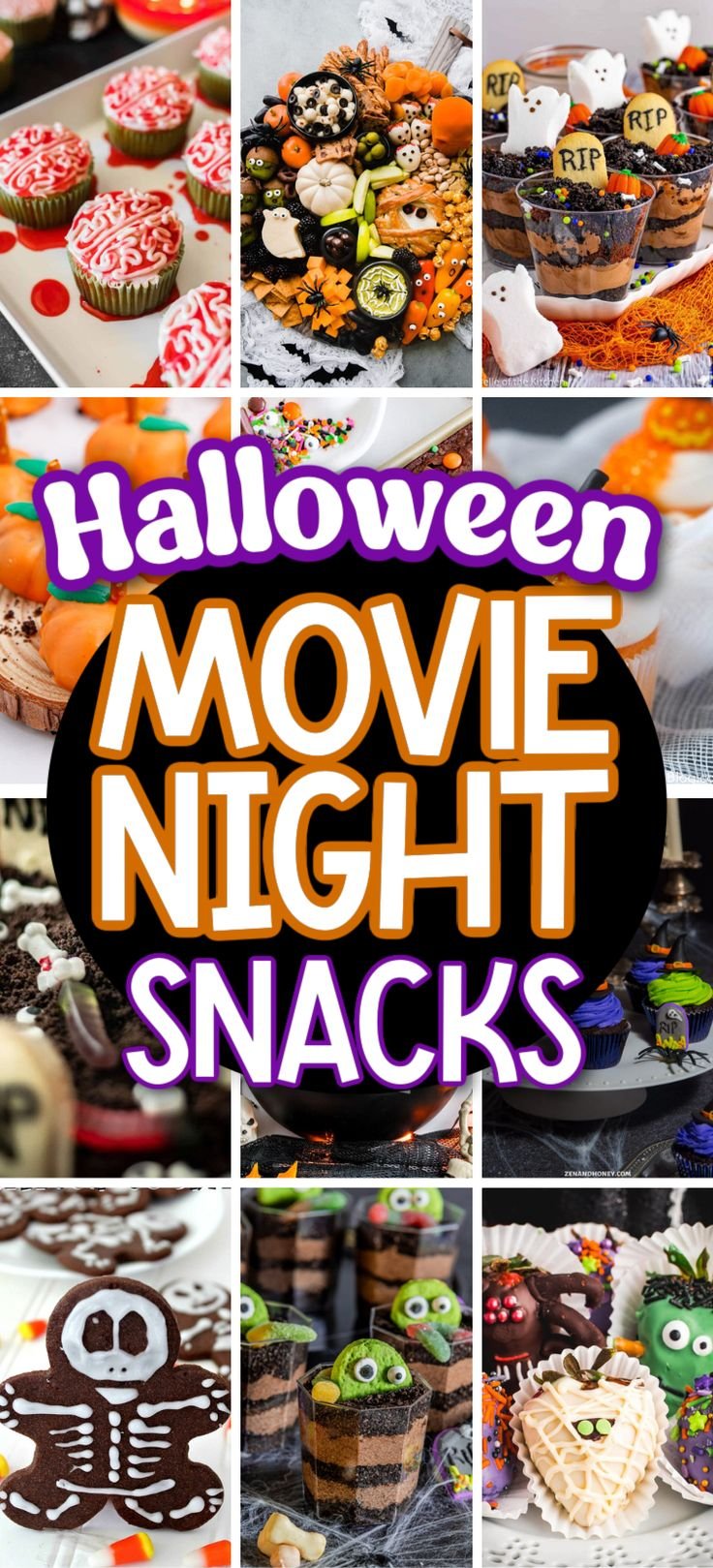Halloween Movie Night Snacks for Parties