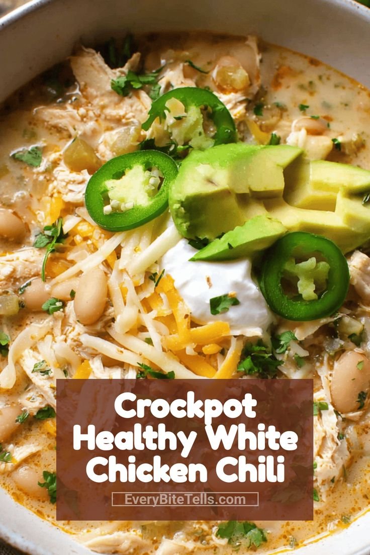 My Go-To Crockpot Healthy White Chicken Chili Recipe You’ll Love