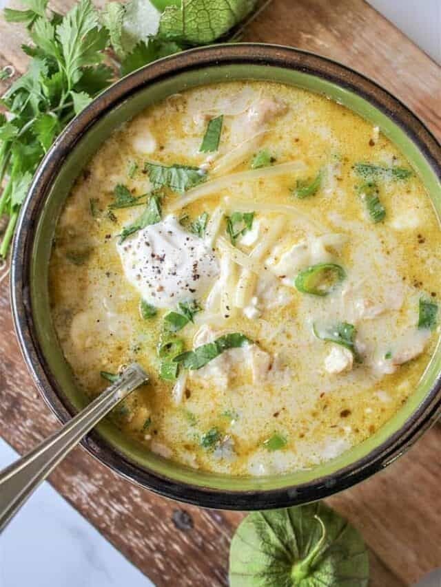 Slow Cooker Green Enchiladas Chicken Soup