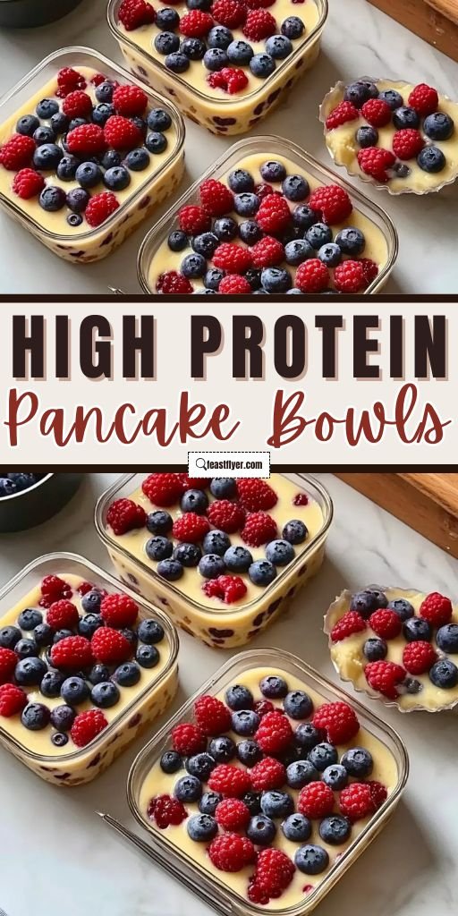 Easy High Protein Pancake Bowls