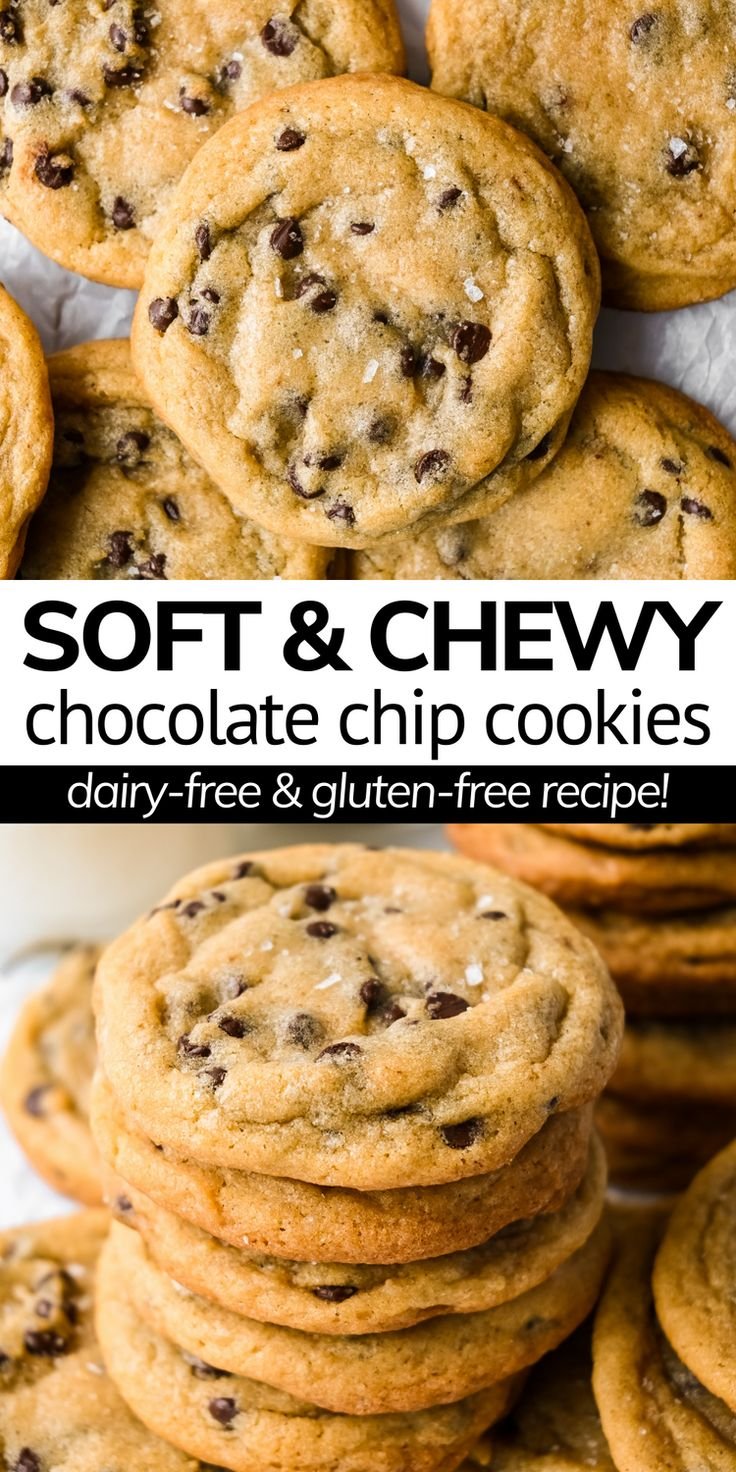 Soft & Chewy Dairy-free Chocolate Chip Cookies