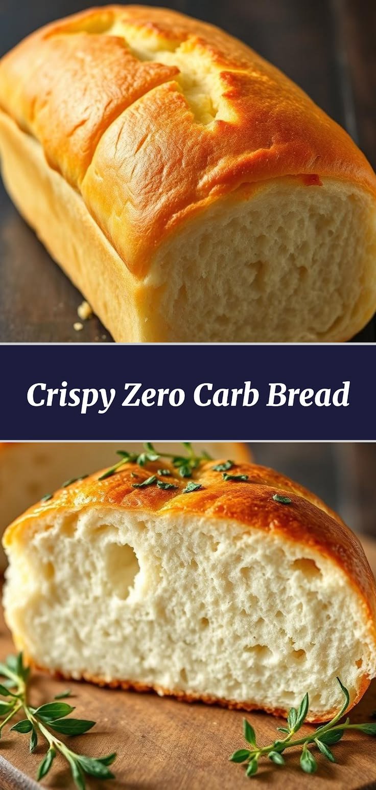 Easy Zero Carb Yogurt Bread with Crispy Crust