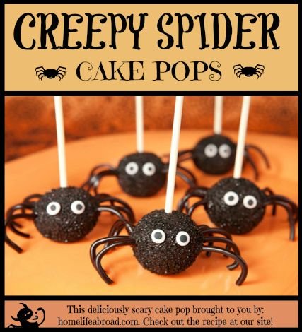 Creepy, Crawly, Delicious Spider Cake Pops
