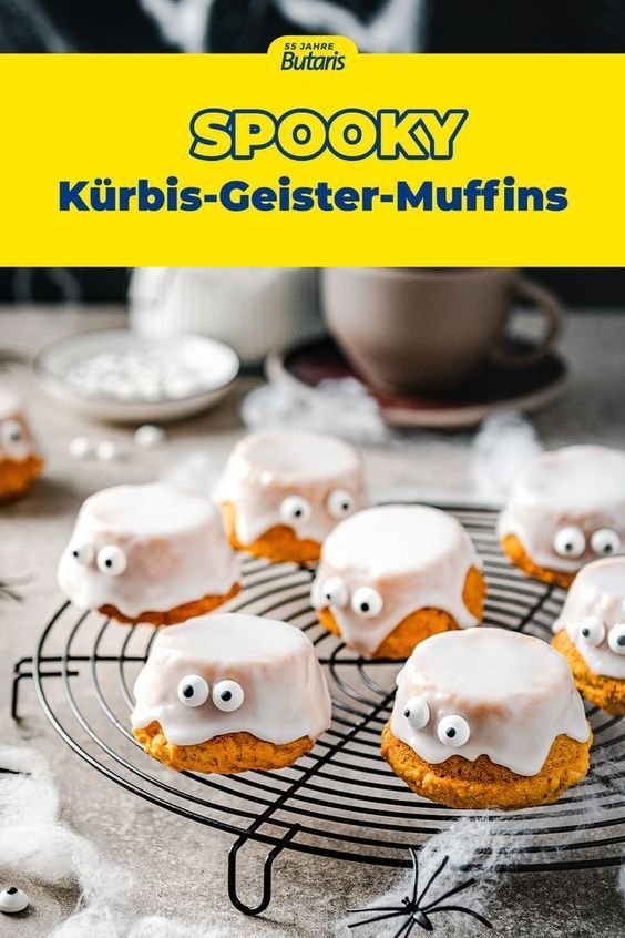 Kürbis-Geister-Muffins I Butaris Butterschmalz