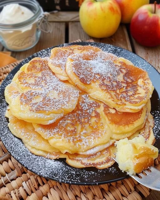 Apfel Joghurt Pfannkuchen