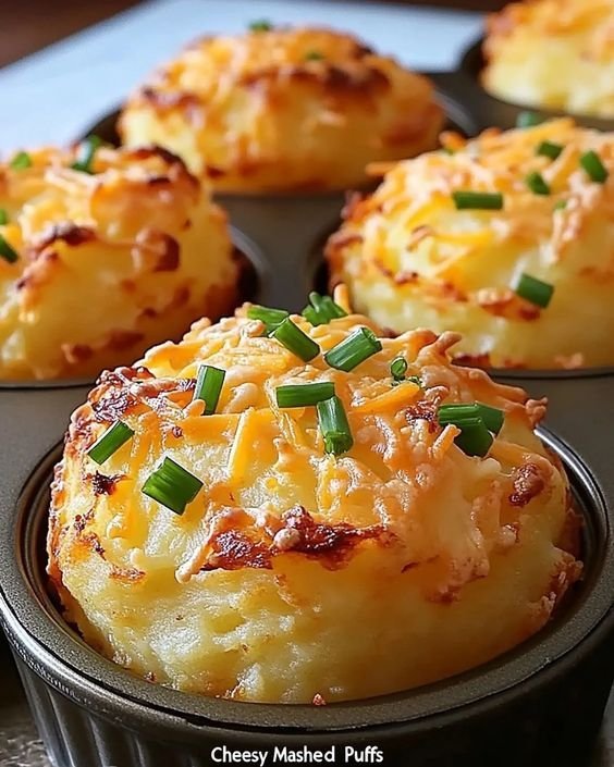 Cheesy Mashed Potato Puffs