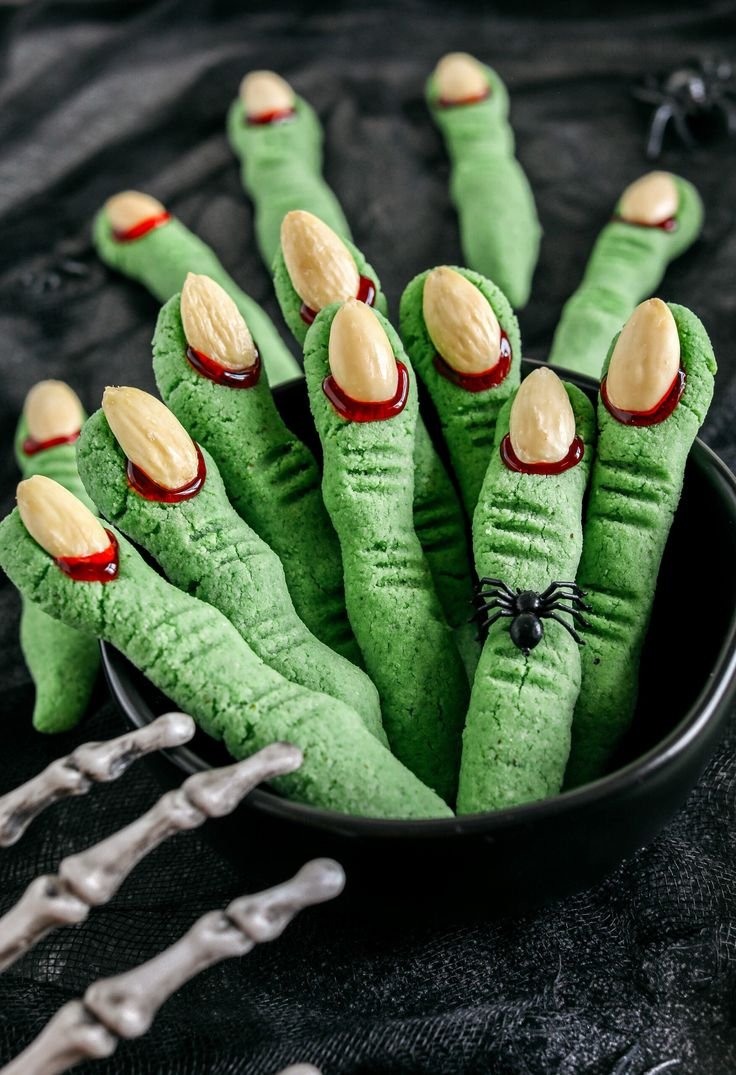 Spooky Witch Finger Cookies