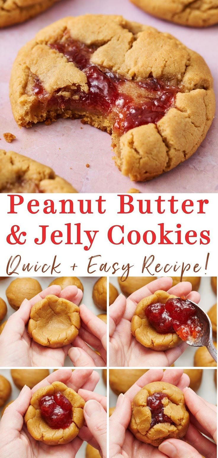 Peanut Butter and Jelly Cookies