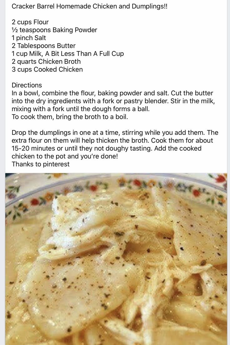 Chicken Dumpling Casserole Recipe | Easy and Delicious | Chicken and dumplings red lobster, Southern chicken noodle soup homemade, Easy country chicken noodle soup