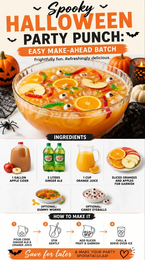 Spooky Werewolf Punch Recipe for Halloween Parties!
