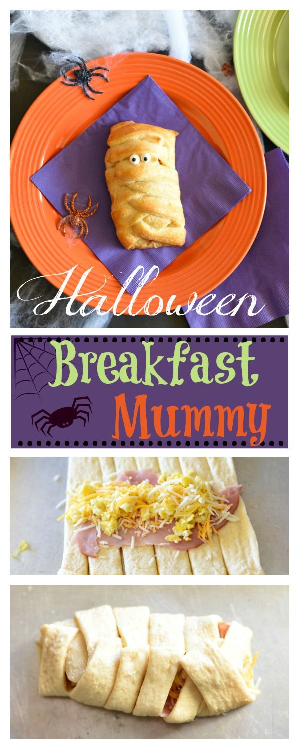 Fun Halloween Mummy Sandwich Breakfast
